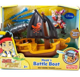   The Never Land Pirates Hooks Battle Boat SHIP Toy Hook Figure