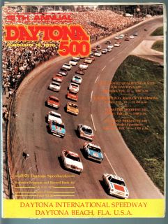 DAYTONA 500 PROGRAM 1975 FEB 16TH ANNUAL NASCAR RACE  ALLISON DONOHUE 