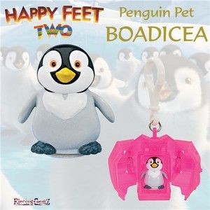 Happy Feet Two 2 Penguin Pet Boadicea Bo Figure Keyring Pod Backpack 