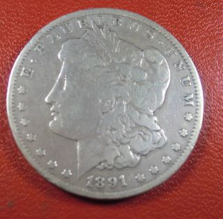  1891 CC Morgan Silver Dollar Carson City Mint