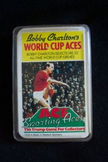 VINTAGE BOBBY CHARLTONS WORLD CUP ACES TRUMP GAME