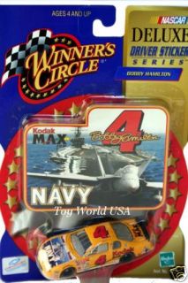Bobby Hamilton 4 Navy Kodak Driver Sticker Series w C