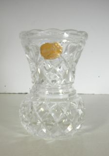 Bohemia Czech Republic Lead Crystal Small Vase 3”