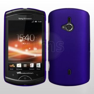 Blue Hybrid Hard Case Cover For Sony Ericsson WT19i Live with Walkman 