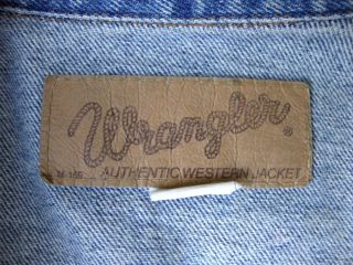 very nice vintage 1970 s western blue jean jacket from wrangler made 