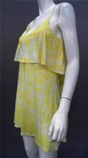 Blue Life Ladies Womens M Soft Tunic Mini Casual Dress Yellow 