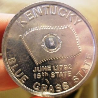 Kentucky Blue Grass State Goldenrod Token