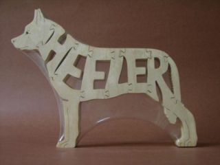 Australian Cattle Dog Blue Heeler Wood Dog Puzzle Toy