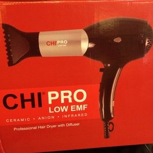 Chi Farouk Pro Low EMF Ceramic Anion Infrared Pro Hair Blow Dryer With 