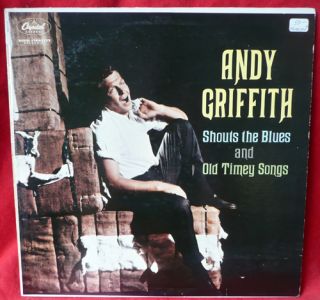 Andy Griffith Shouts Blues Old Timey Songs LP Record