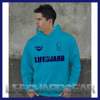 Bondi Rescue Style Surf Blue Lifeguard Hoodie All Sizes Front Back 