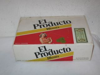 Vintage El Producto Blunts Cigar Box Consolidated Cigar Corp.