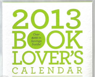 2013 Book Lovers Daily Box Block Desk Calendar w Coupons Base w Easel 