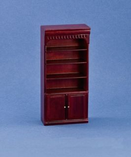 Dollhouse Miniature Fancy Mahogany Bookcase C1008M