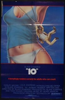 Ten 1979 Bo Derek Dudley Moore Original Movie Poster