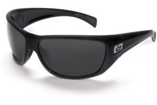 Bolle Cobra Sunglasses Shiny Black Frame TNS Polarized Lens 11221 