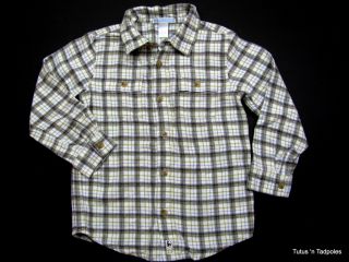 Button up flannel shirt from Janie & Jacks Winter Sledding 