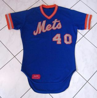 1981 Pat Zachry New York Mets Game Used Worn Blue BP Jersey
