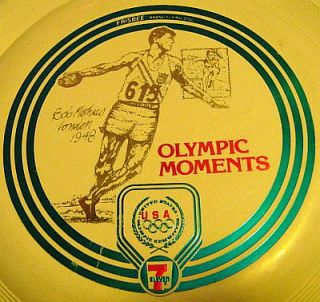 Vintage Wham O Frisbee Lot 1966 Yellow 1975 Olympics 1980 All Sport 
