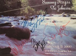 Bob Weir Sammy Hagar Signed Concert Poster Autograph Original Grateful 