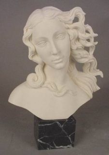 Bust of Venus by Botticelli Italian Marble by A Santini