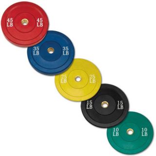 Body Solid Rubber Bumper Weight Plate 10 45 lbs Set