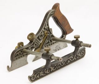 Stunning Ornate Stanley Millers Patent No 43 Plow Plane