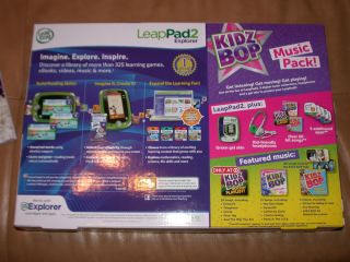 LeapPad 2 Explorer Kidz Bop Music Pack Green Kids Gel Skin Headphones 