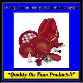 New Bounty Hunter Deluxe Gold Prospecting Kit Mining Panning Sluice 