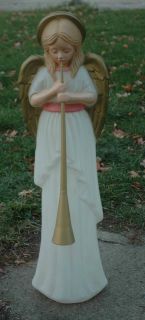 Vintage Outdoor Angel for Nativity Set 35 Lighted Blowmold Christmas 