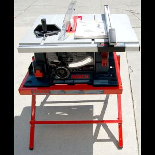 Bosch 4000 07 15 amp 10 inch Worksite Table Saw w/ Folding Stand USED 