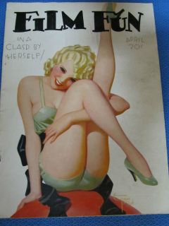 Vintage Film Fun magazine April 1934 Enoch Bolles