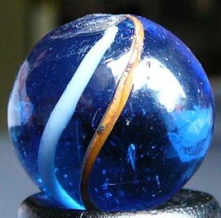 11/16 Vintage Indian Banded Blue Marble     MINT  9.3