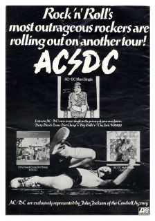 1977 AC DC Tour Program Signed w 18 Sigs incl Bon Scott
