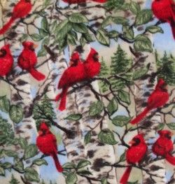   additional information policies cardinal in birch trees fleece fabric