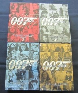 James Bond Ultimate Edition DVD Sets Vols 1 2 3 4 New SEALED 40 Discs 