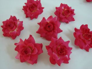 24 Mini Light Red Rose Flower Craft and Decoration