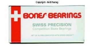 Bones Swiss Speed Skate Bearings 608 8mm Qty 16