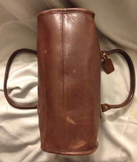 Vintage Coach Bonnie Cashin Dark Brown Leather Doctor Bag Speedy