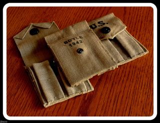 1911 New Boyle Magazine Pouch Holds Two 7 Round 45 Clips Also Reg 9mm 