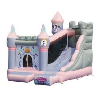 Enchanted Princess Castle with Slide Inflatable Bouncer New