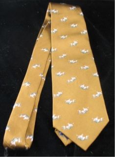Vintage Charles Tyrwhitt Neck Tie Pointer Dogs Hunting Silk Jermyn 