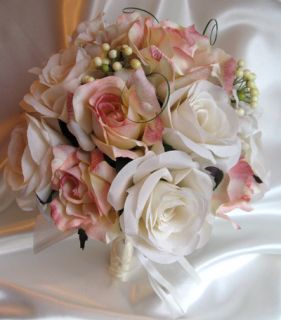 Bridal Bouquet Wedding Flowers Bouquets Cream Mauve