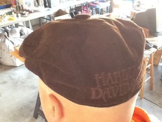 Harley Ivy Cap Cotton Looks Like Cordorouy Brown Size Large
