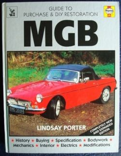 MGB Guide to Purchase DIY Restoration Lindsay Porter Car Book