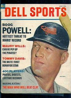 1967 Dell Sports Boog Powell Baltimore Orioles SKU 3004