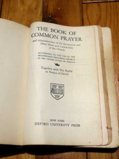 Vintage 1952 Book of Common Prayer Oxford Press