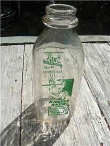 old vintage mobile alabama grafs dairy milk bottle