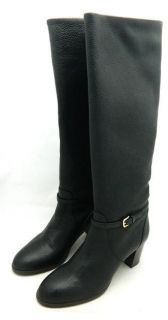 JCrew $350 Booker Leather Buckle Boots 7 Black Shoes Winter