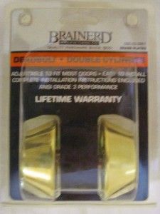Brainerd Deadbolt Lock Set Double Cylinder Polished Brass Life Time 